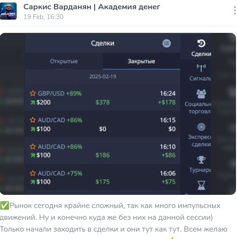 академия денег телеграмм