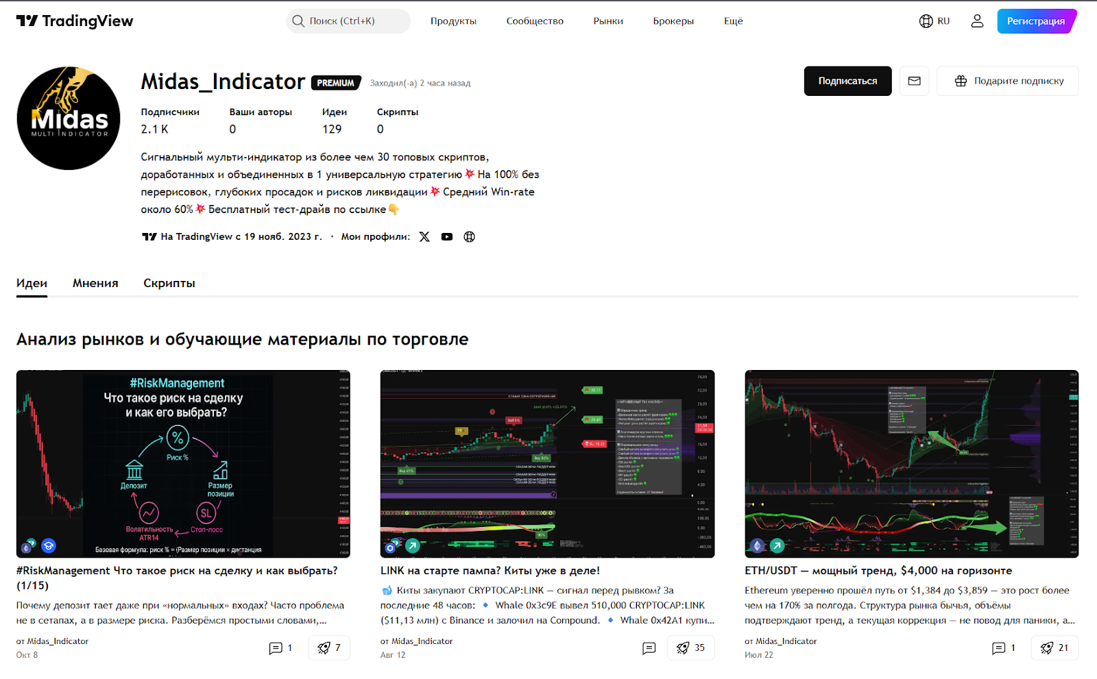 midas indicator