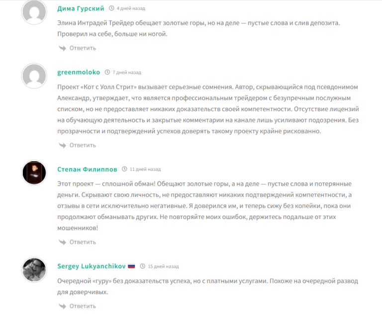 элина трейдинг инвестирование отзывы