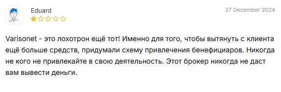 varis oet co инвестиции