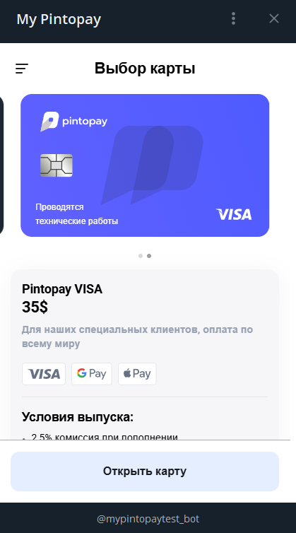 карта pintopay