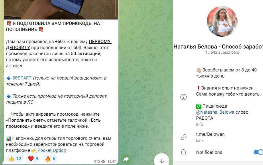 белова наталья способ заработка отзывы