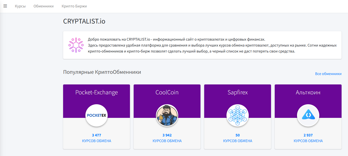 crypto list io